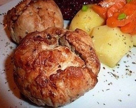 Курица с грибами или куриные бомбочки Курица с грибами или куриные бомбочки
