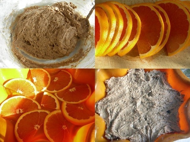 Кофейный пирог с апельсинами