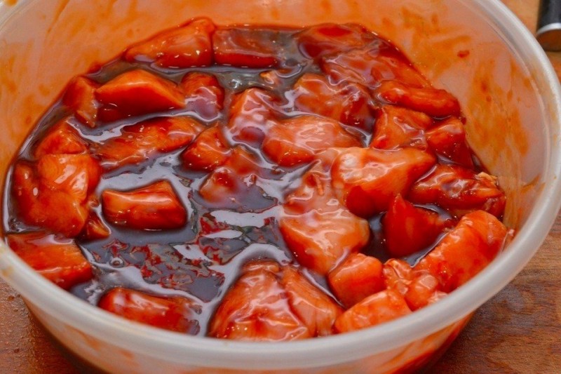 Шашлык из курицы с ананасом Шашлык из курицы с ананасом