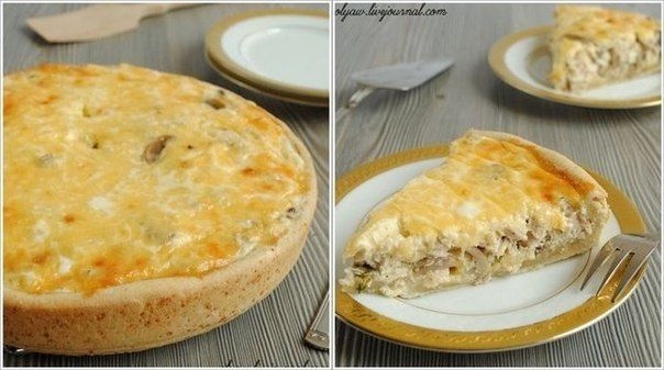 Лоранский пирог с курицей и грибами Лоранский пирог с курицей и грибами