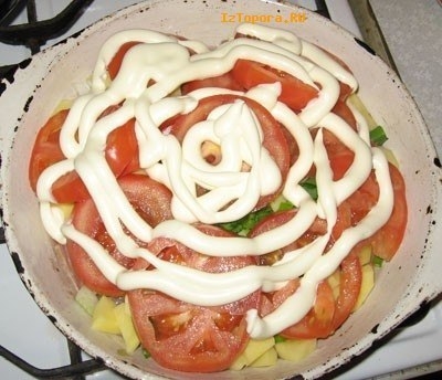 Тушеное мясо под сыром Тушеное мясо под сыром