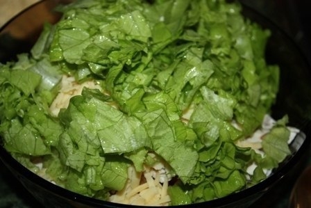 Салат с курицей и фасолью Салат с курицей и фасолью