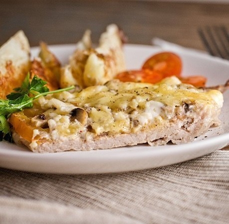 Мясо по-купечески с грибами Мясо по-купечески с грибами