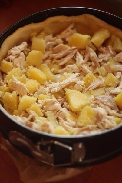 Пирог с курицей и картофелем Пирог с курицей и картофелем