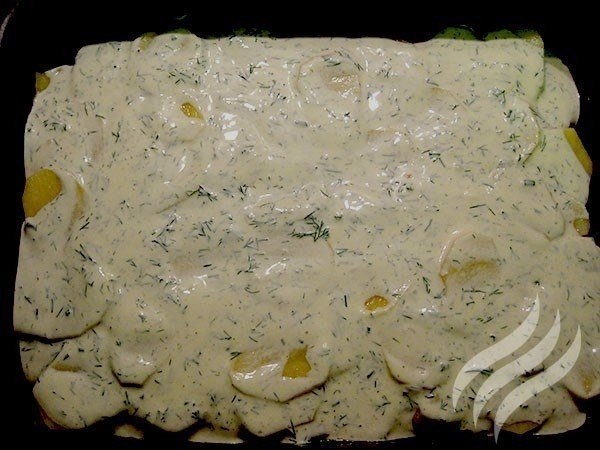 Картофельная запеканка с курицей Картофельная запеканка с курицей