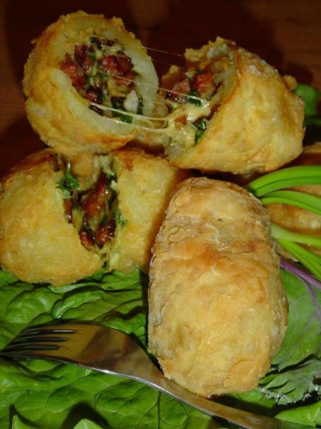 Картофель с начинкой. Картофель с начинкой.