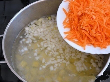Сытный суп с мясными фрикадельками Сытный суп с мясными фрикадельками