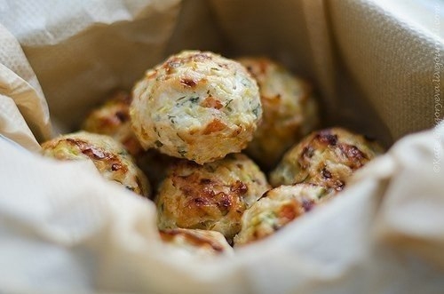 Овощные маффины с курицей Овощные маффины с курицей