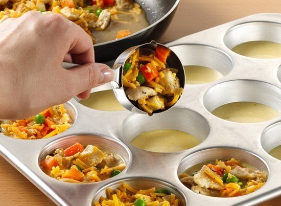 Чудные маффины с овощами и курицей Чудные маффины с овощами и курицей