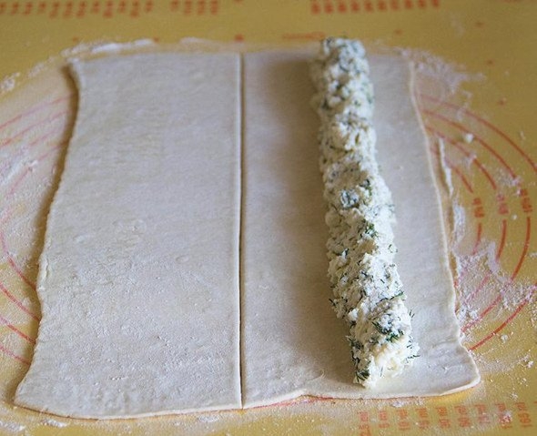 Витой пирог с творожно-сырной начинкой