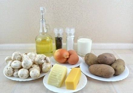 Вкуснейшая запеканка из картофеля, грибов и двух видов сыра Вкуснейшая запеканка из картофеля, грибов и двух видов сыра