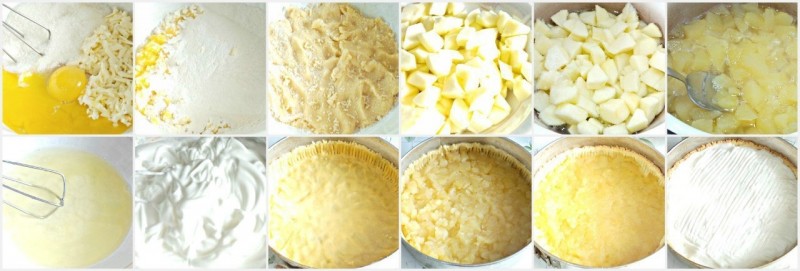 Очень вкусный,нежный яблочный пирог с безе Очень вкусный,нежный яблочный пирог с безе