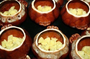 Горшочки с печенью Горшочки с печенью
