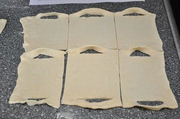 Лодочки из слоёного теста. Лодочки из слоёного теста.