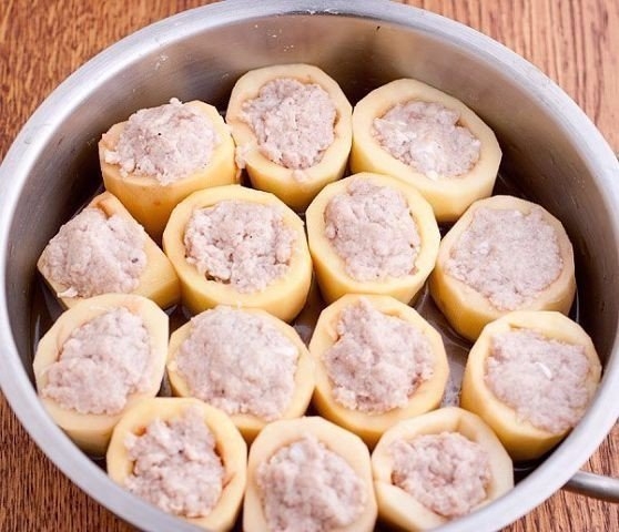 Потрясающая фаршированная картошечка Потрясающая фаршированная картошечка