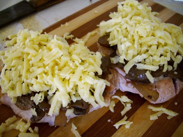 Свинина с грибами и сыром Свинина с грибами и сыром