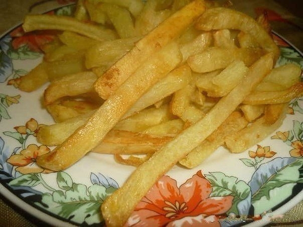 Картофель фри (без жира и масла).