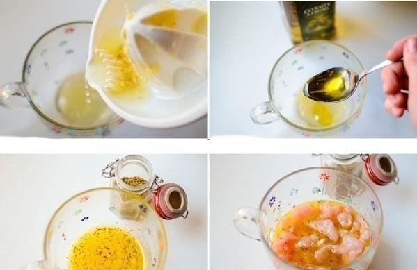 Салат с лимонной курицей и авокадо Салат с лимонной курицей и авокадо