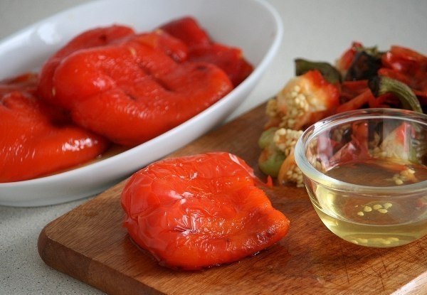 Маринованные печеные перцы Маринованные печеные перцы
