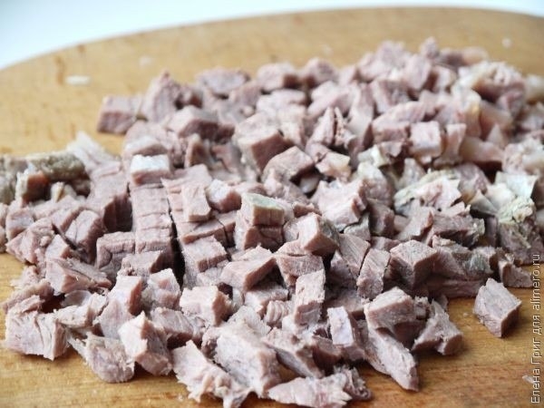 Салат из говядины с овощами Салат из говядины с овощами