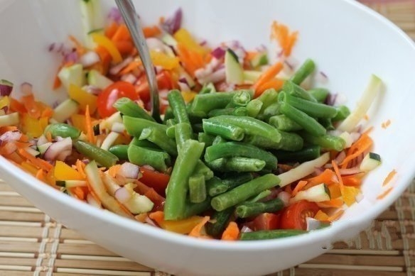 Куриный стейк с овощами Куриный стейк с овощами