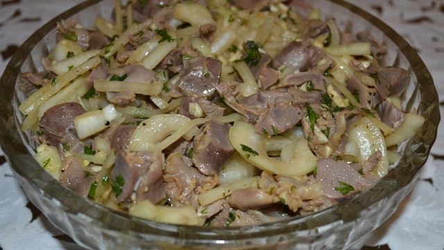 Маринованные куриные желудочки в соевом соусе пикантные и невероятно вкусные