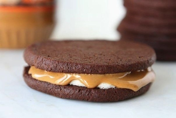 Домашний choco pie с арахисовым маслом Домашний choco pie с арахисовым маслом