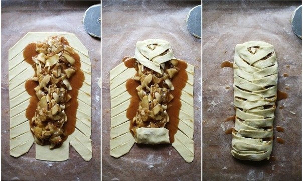 Датская плетенка с яблоками Датская плетенка с яблоками