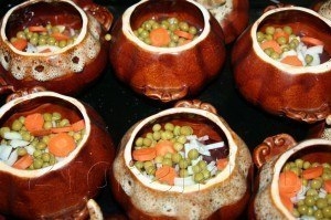 Горшочки с печенью Горшочки с печенью