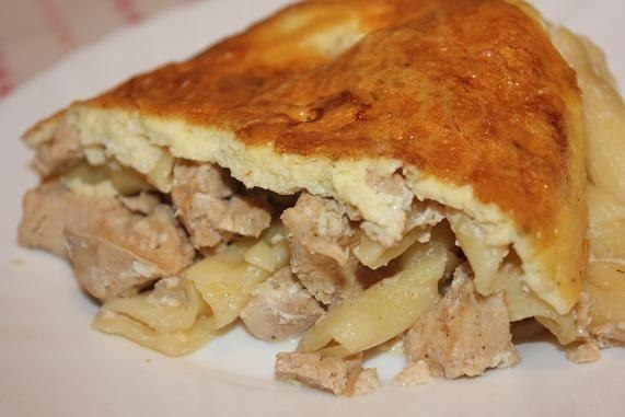 Запеканка из макаронов с курицей Запеканка из макаронов с курицей