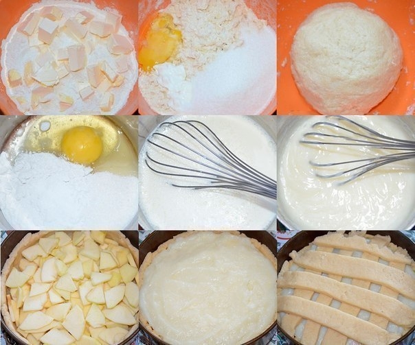 Вкуснейший яблочный пирог с нежнейшим заварным кремом Вкуснейший яблочный пирог с нежнейшим заварным кремом