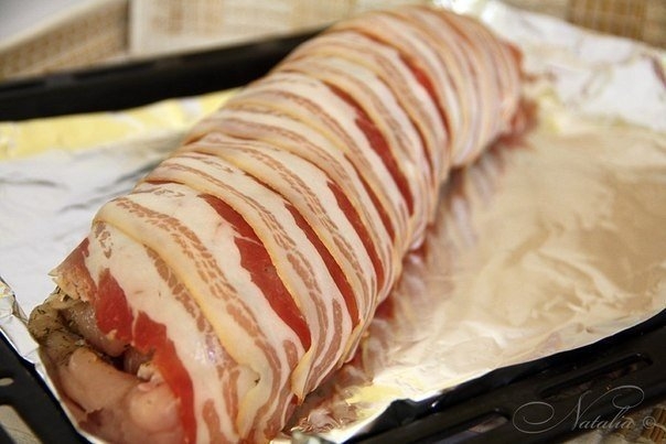 Куриный рулет с грибами Куриный рулет с грибами
