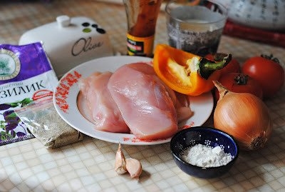 Куриное филе запеченное с овощами и сыром Куриное филе запеченное с овощами и сыром