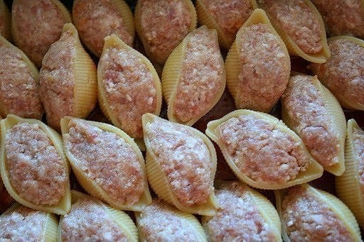 Ракушки фаршированные. Ракушки фаршированные.