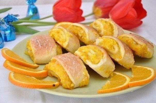 Мягкое апельсиновое печенье.