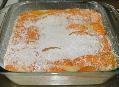 Французская манная запеканка с абрикосами.