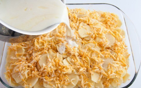 Картофель, запеченный с сыром Картофель, запеченный с сыром