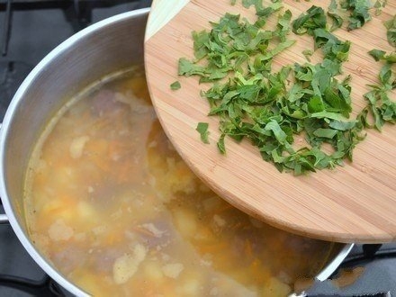 Сытный суп с мясными фрикадельками Сытный суп с мясными фрикадельками