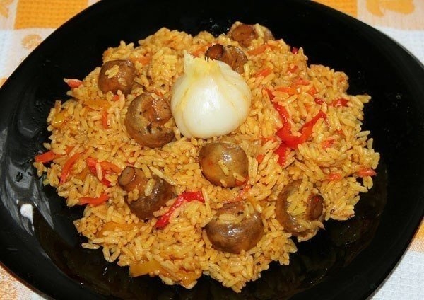 Плов с грибами Плов с грибами