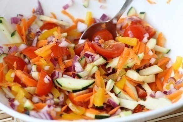 Куриный стейк с овощами Куриный стейк с овощами