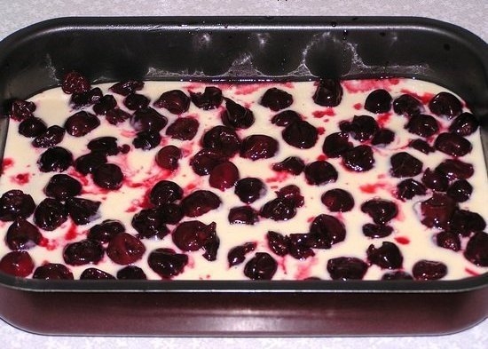 Брауни с творогом и вишней Брауни с творогом и вишней