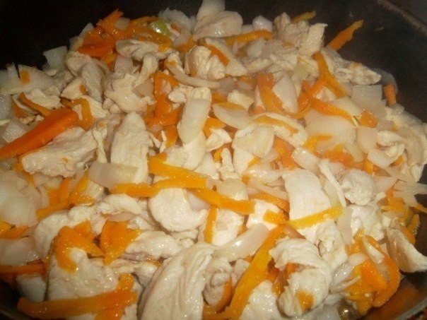 Гуляш из куриного филе. Гуляш из куриного филе.