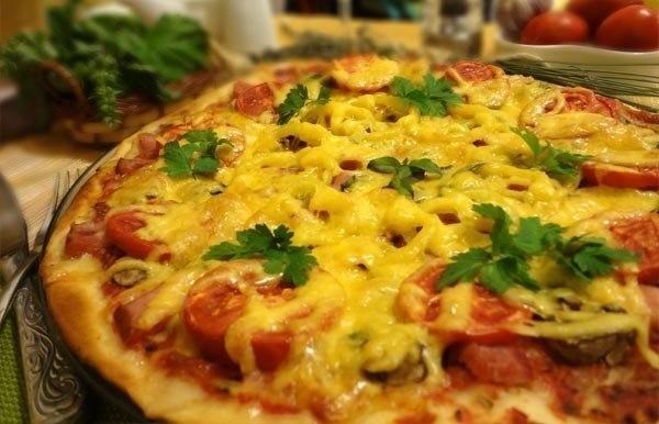 Рецепт тонкой итальянской пиццы.