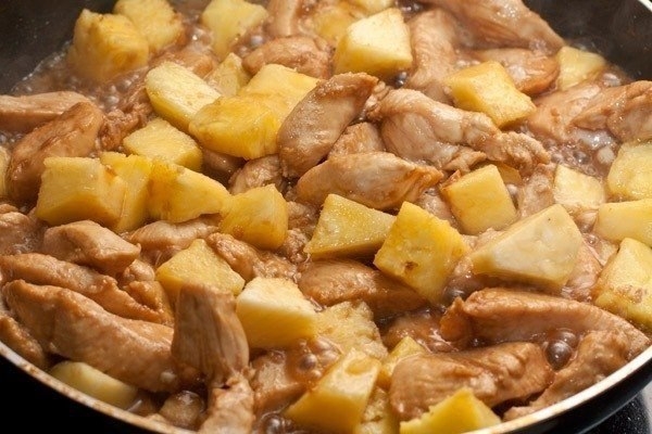 Курица с ананасами Курица с ананасами
