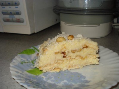 Любимый кокосовый торт без выпечки Любимый кокосовый торт без выпечки
