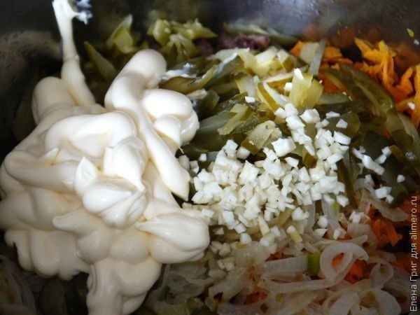 Салат из говядины с овощами Салат из говядины с овощами