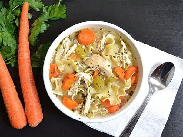 Куриный суп с лапшой Куриный суп с лапшой