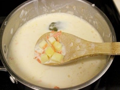 Сырный суп с креветками Сырный суп с креветками