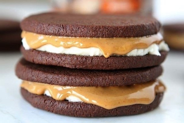 Домашний choco pie с арахисовым маслом Домашний choco pie с арахисовым маслом