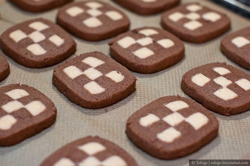 Печенье шахматная доска